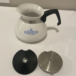 Vintage Corningware Blue-Cornflower pattern tea pot EUC!!